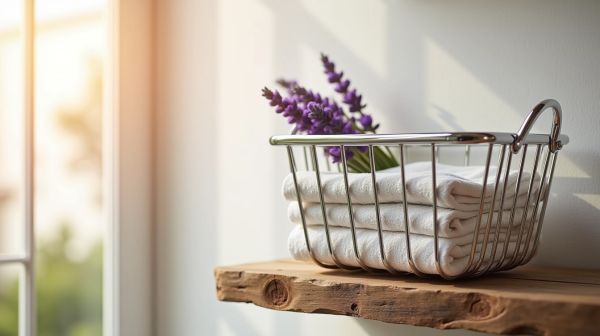 Améliorez votre rangement avec un panier en métal élégant