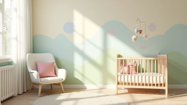 Créez un cocon apaisant avec le papier peint chambre bébé